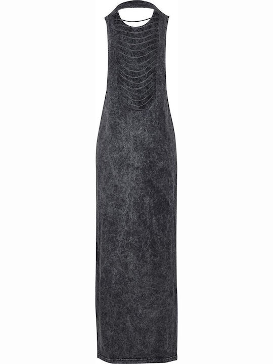 Καλοκαιρινό Maxi Φόρεμα με Σκίσιμο Black