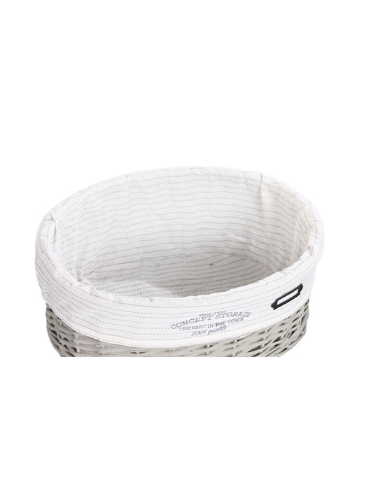 Dekodonia Laundry Basket Set 51x37x56cm Gray