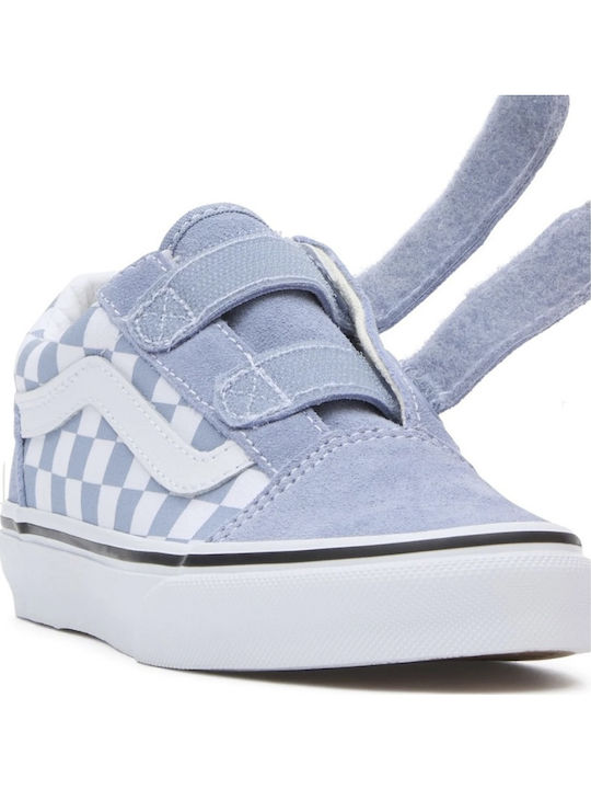 Old Skool V Color Theory Παιδικά Sneakers με Σκρατς Γαλάζια