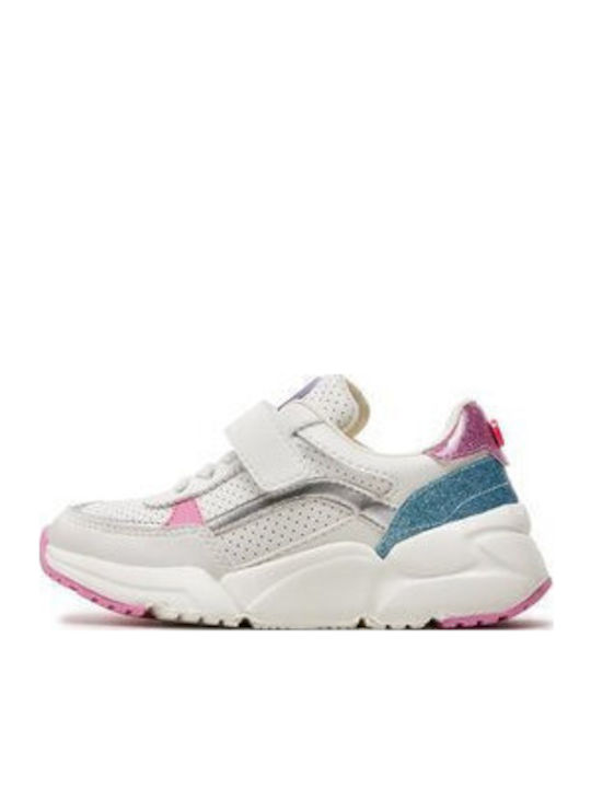 Kids Sneakers with Scratch White