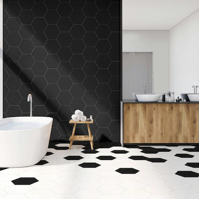 Keros Floor / Wall Interior Matte Tile 27x23cm Negro
