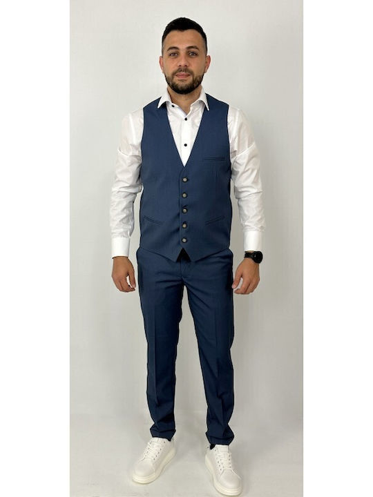 Vittorio Artist Men's Vest Indigo