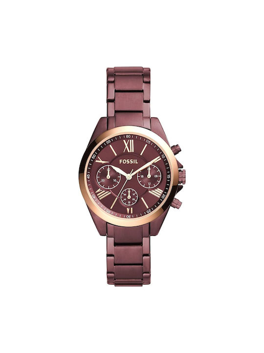 Fossil Modern Courier Uhr mit Braun Metallarmband