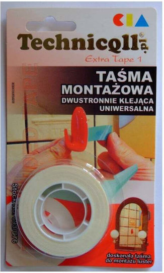 Blow Autocolantă Bandă dublă față-verso Albă 19mmx1.5m 1buc