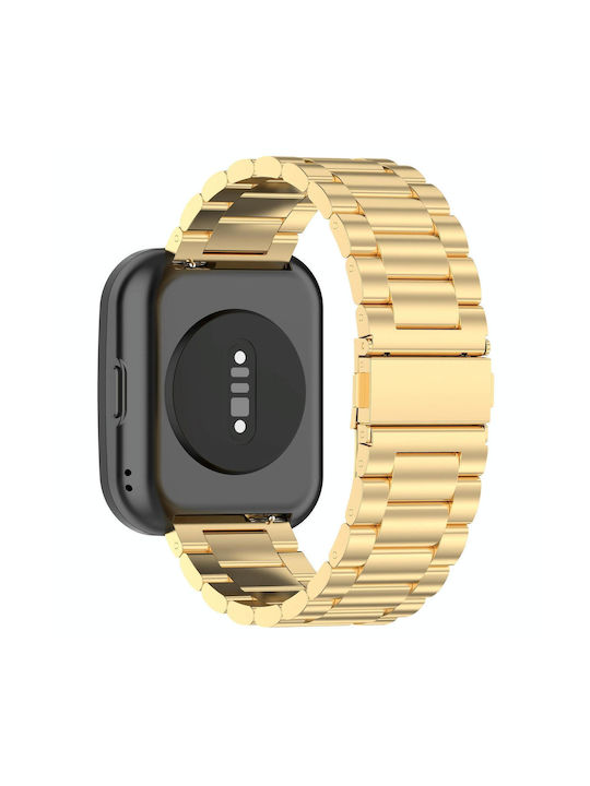 Amazfit Bip 5 Three Strains Stainless Steel Watch Band Gold Amazfit Bip 5 Three Strains Stainless Steel Watch Band Gold