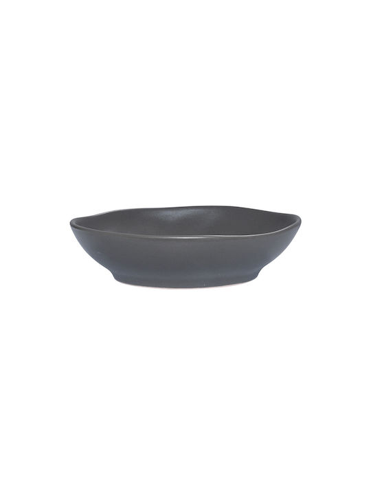 Estia Teller Suppe Keramik Gray mit Durchmesser 22cm