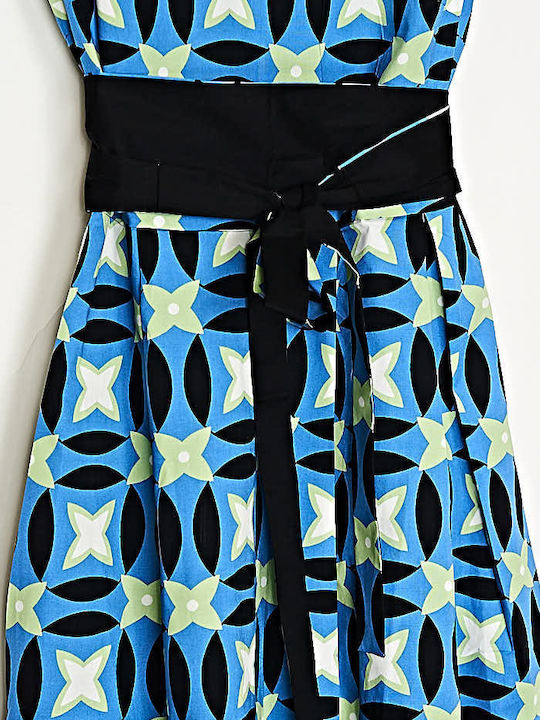 Summer Midi Dress Blue