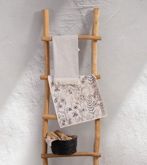 Nef-Nef Homeware Strim Ecru Geschirrtuch aus 100% Baumwolle in Ecru Farbe 40x60cm