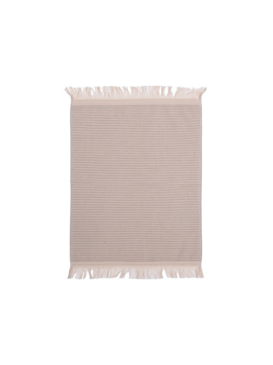 Nef-Nef Homeware Strim Ecru Tea Towel from 100% Cotton in Ecru Color 40x60cm