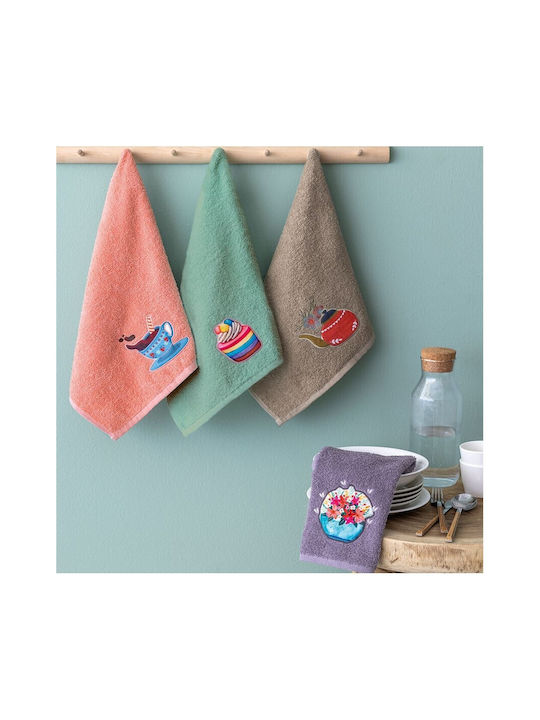 Set of 4pcs Cotton Kitchen Towels 40x70cm. Kt240 Palamaiki