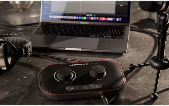 Focusrite Vocaster One Studio Εξωτερική Επαγγελματική Κάρτα Ήχου με Σύνδεση USB
