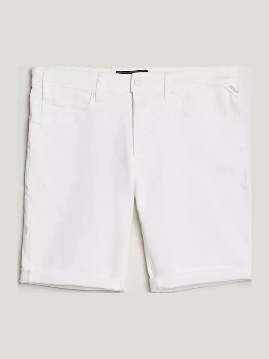 Herrenshorts Jeans White