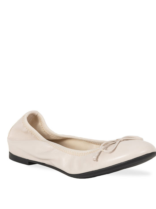 Frau Leather Ballerinas White