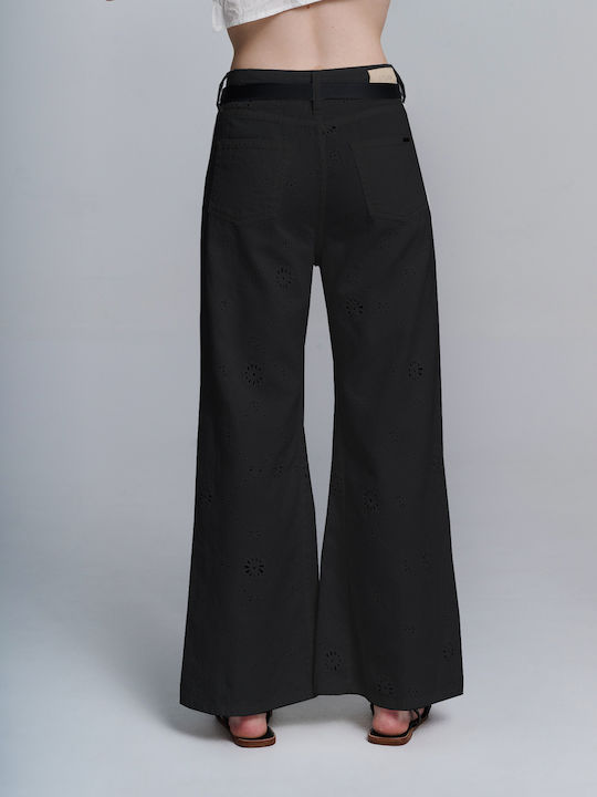 Staff Lovely Women's Fabric Trousers Black