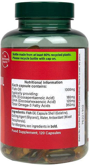 Holland & Barrett Omega 3 Fish Oil Fish Oil 1000mg 120 caps