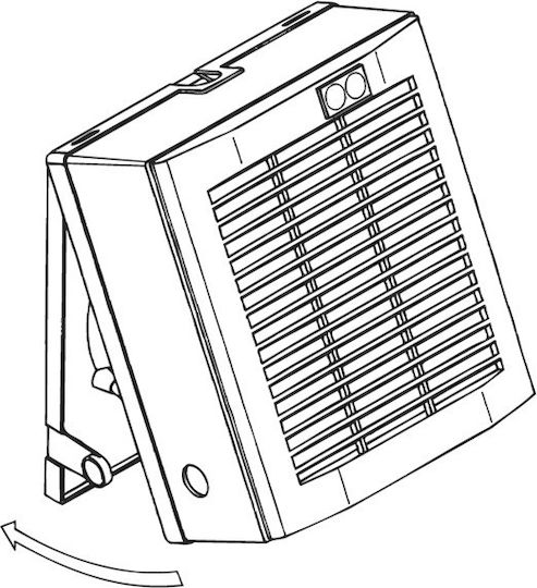 S&P HV-150AE Επιτοίχιος Εξαεριστήρας 190mm Λευκός