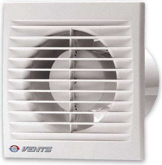 Vents 100 Wall-mounted Ventilator Bathroom 100mm White