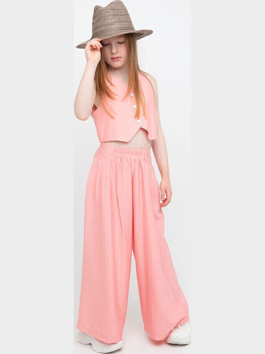 Kinderhemd Ärmellos Pink