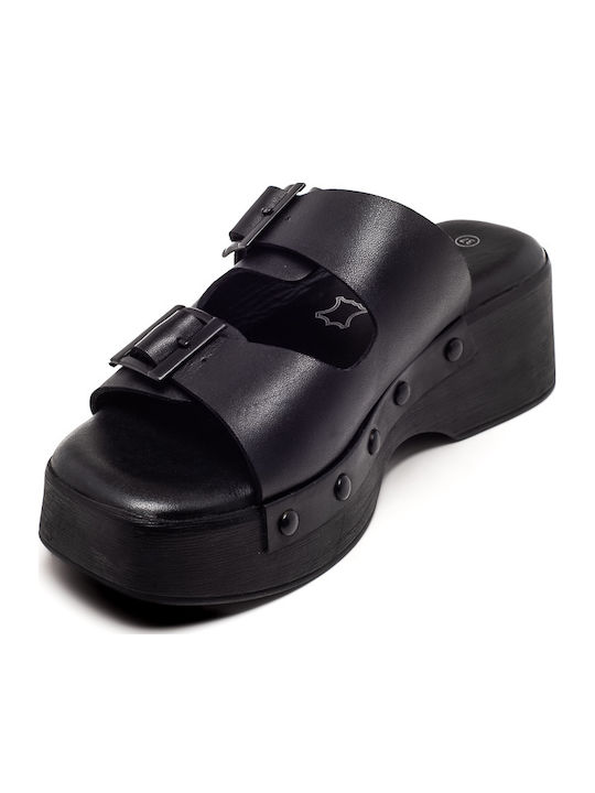 Γυναικεία Σανδάλια Flatforms Μαύρα