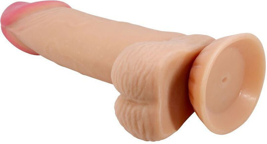Pretty Love Sliding Skin Series Realistic Dildo Sliding Skin Suction Cup 19.4 Cm