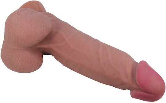 Pretty Love Sliding Skin Series Realistic Dildo Sliding Brown Skin Suction Cup 20.6 Cm
