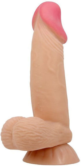 Pretty Love Sliding Skin Series Realistic Dildo Sliding Skin Suction Cup 19.4 Cm