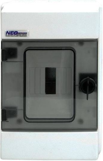 Elektro Plast Wall mounted Waterproof 4-Elements Fuse Box with 1 Row