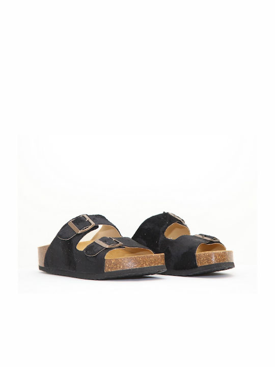 Plakton Africa-25 Women's Flat Sandals Anatomic in Black Color