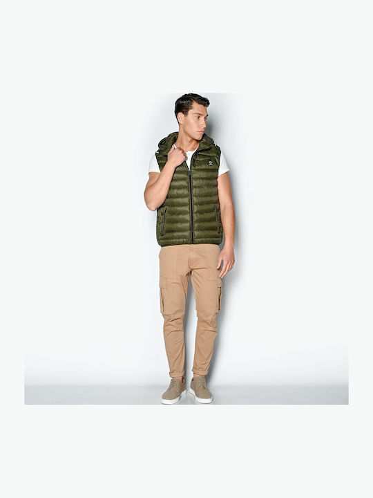 Sleeveless Jacket Khaki