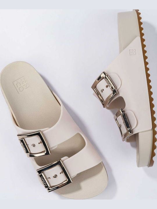 Women's Flat Sandals Anatomic in Beige Color