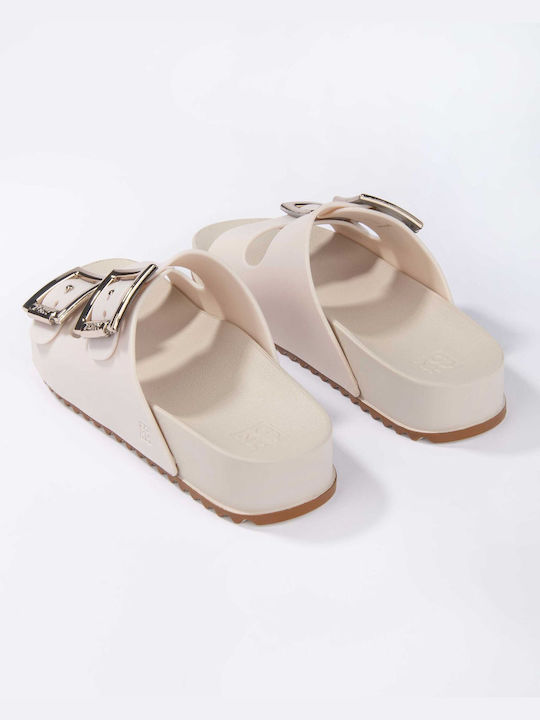 Women's Flat Sandals Anatomic in Beige Color