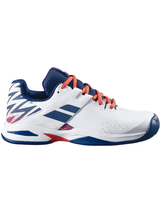 Babolat Αθλητικά Παιδικά Παπούτσια Running Propulse All Court White / Estate Blue