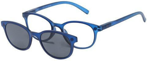 Apel Visual Care 3014 Blaue Lesebrille Blaue Magnetische Clip-On Sonnenbrille & Etui +2.50 1 Stück