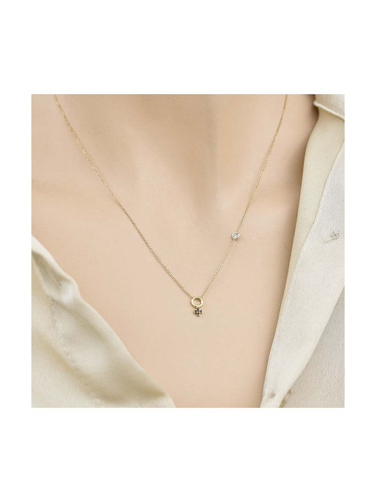 Gold Cross Necklace K14