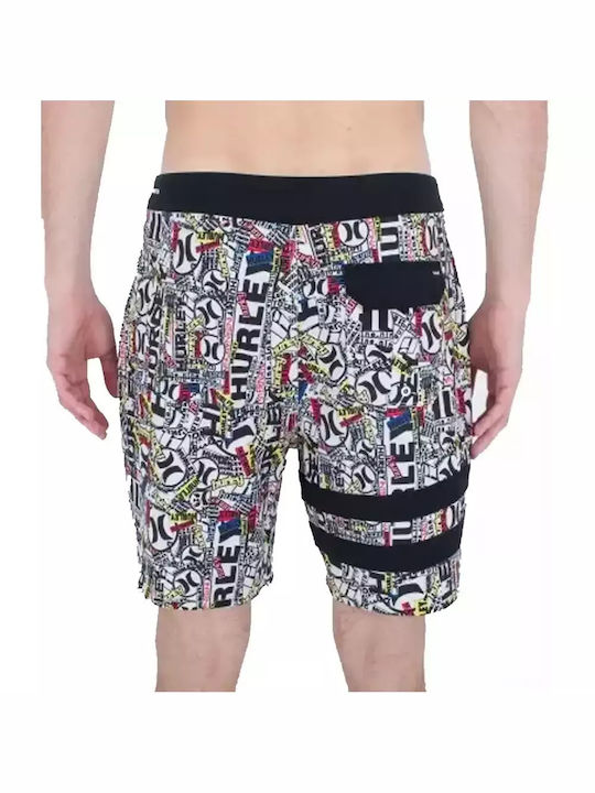 Hurley Phantom-eco Herren Badebekleidung Shorts Barely Bone mit Mustern