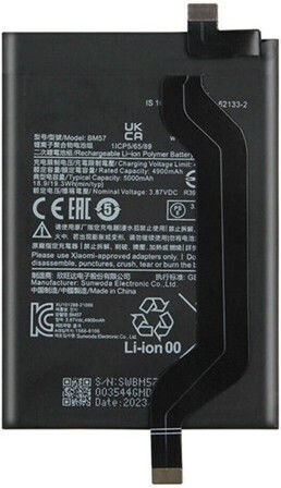 BM57 Συμβατή Μπαταρία Αντικατάστασης 5000mAh για Redmi Note 10 Pro 5G