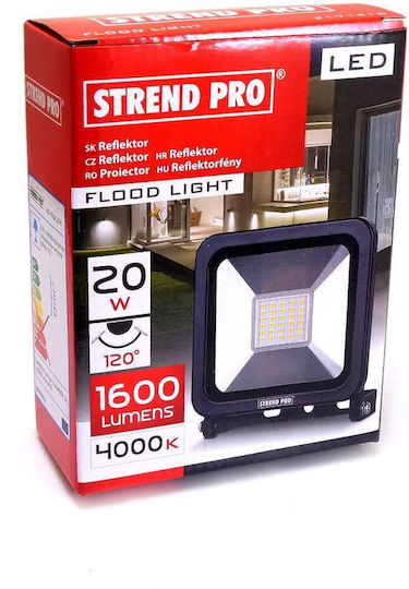 Strend Pro Wasserdicht LED Flutlicht 20W IP65