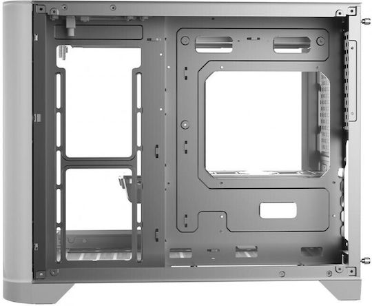 1STPLAYER UV6 Gaming Mini-Turm Computergehäuse mit Seitenfenster Weiß