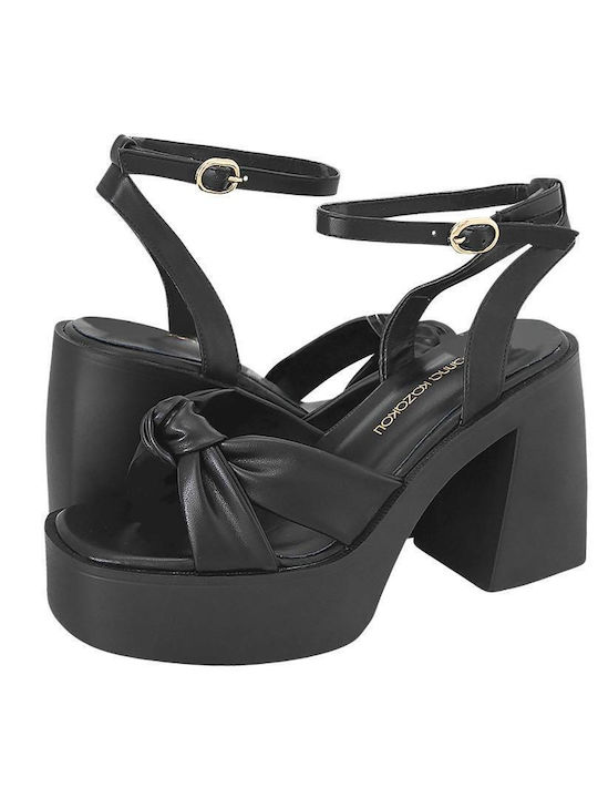 Gianna Kazakou Damen Sandalen in Schwarz Farbe