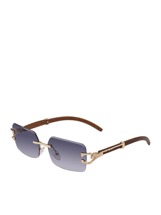Piazza Unisex Sonnenbrillen mit Gold Metallischem Rahmen und Grauer Verlaufsfarbe Gläser