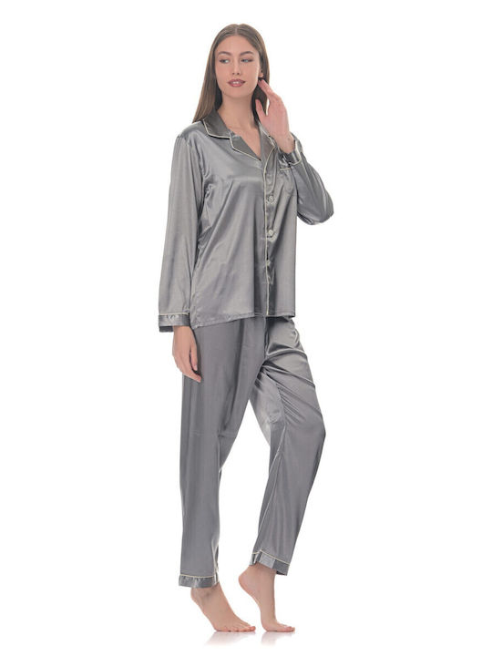 Fuanna Summer Women's Pyjama Set Gray
