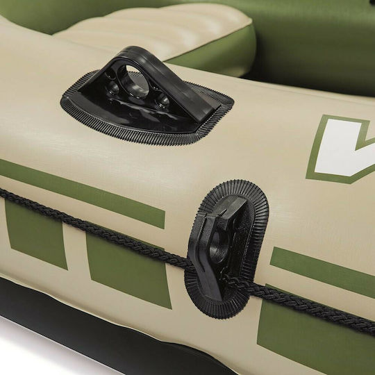 Bestway Voyager 500 Inflatable Boat for 3 Adults Brown with 2 Paddles 348x142cm