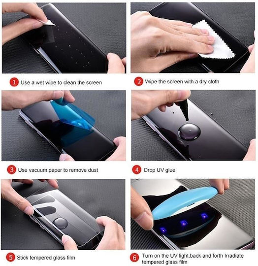 Samsung Galaxy S21 Ultra 5g Uv Liquid Curved Full Glue Tempered Glass Film
