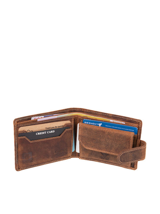 Fetiche Men's Leather Brown Wallets Hur 10-387