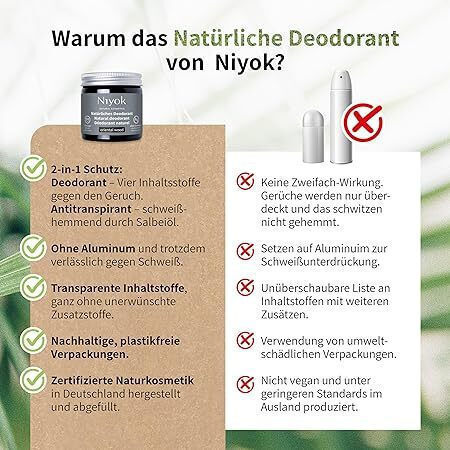 Niyok Oriental Wood Deodorant Cream
