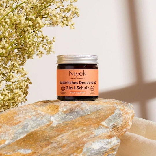 Cremă Deodorant Niyok Peach Perfect Fără Aluminiu 40gr