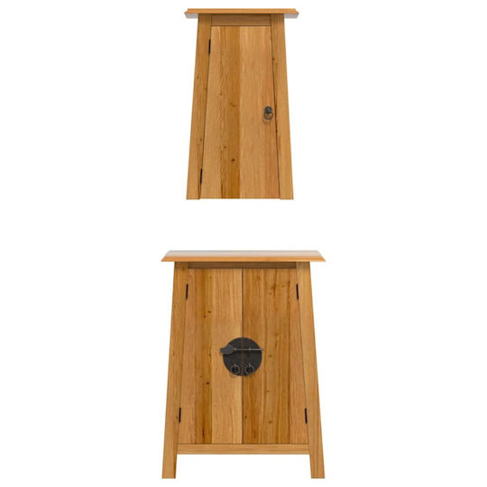 vidaXL Ντουλάπι Μπάνιου 59x32x80cm Καφέ