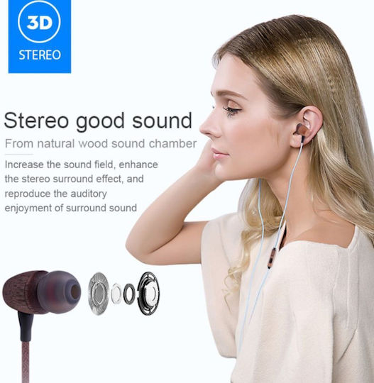 Akai Proffesional Btew200f In-ear Handsfree Earphones with 3.5mm Connector Brown