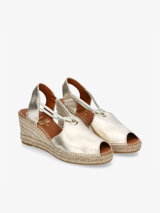 Viguera Damenplattformen im Espadrilles-Stil Silber