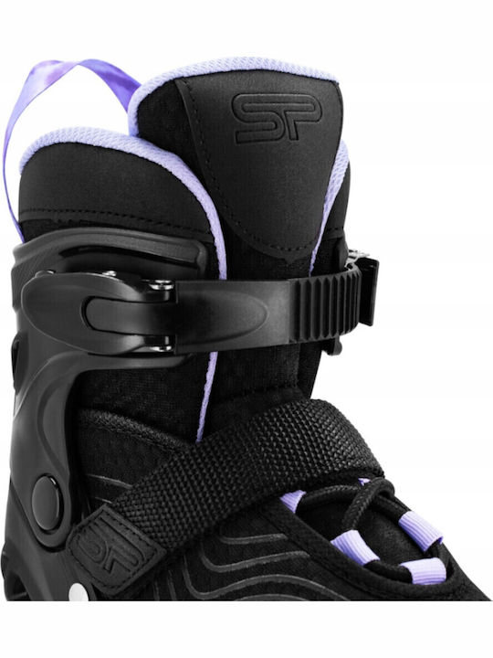 Spokey Adult/Kids Adjustable Inline Rollers Black